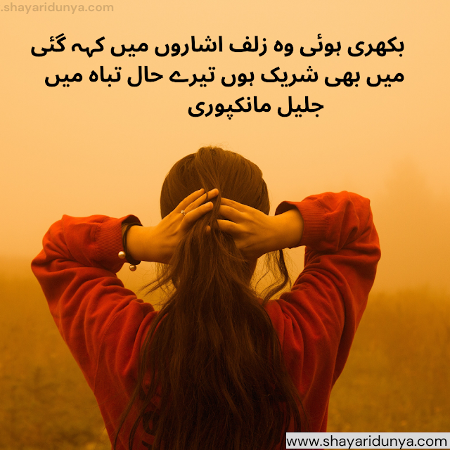 Best Zulf Shayari | Zulf Shayari 2 lines | Bikhre baal Shayari | zulf poetry