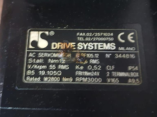 DRIVE SYSTEMS F3CS-A25G-89 AC SERVO MOTOR