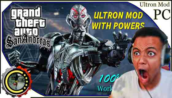 شرح تحميل مود الترون مع قوة خارقة في جاتا سان اندرس Ultron With Super Powers Mod for GTA San