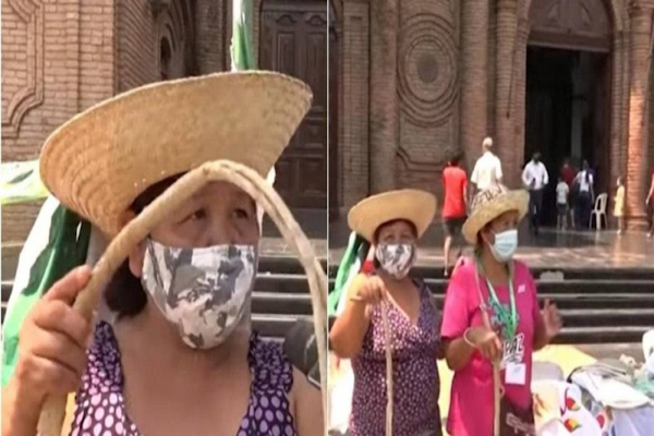 Mujeres indígenas agarran a “latigazos” a feministas por vandalizar una catedral; Miles de personas las apoyan