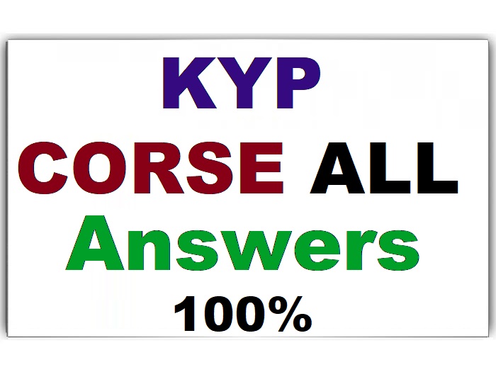 KYP Corse All Answers || BS-CIT All Answers || BS-CLS All Answers || BS-CSS All Answers