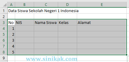 Membuat Dan Format Tabel Secara Professional