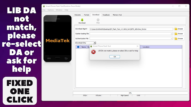 How to Solve the Error of MTK Auth Devices when using SP Flash Tool 2024