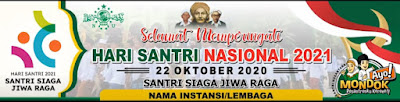 banner spanduk hari santri 2021 cdr - kanalmu