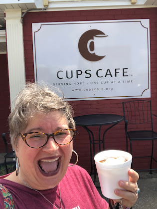 2022, Cups Cafe, Iced Tea- free food and drinks to anyone, Medina OH