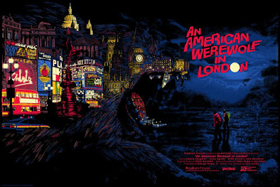 An American Werewolf In London Screen Print by Raid71 x Vice Press