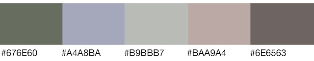 Coventry Gray (#B9BBB7) Triad Color Theme