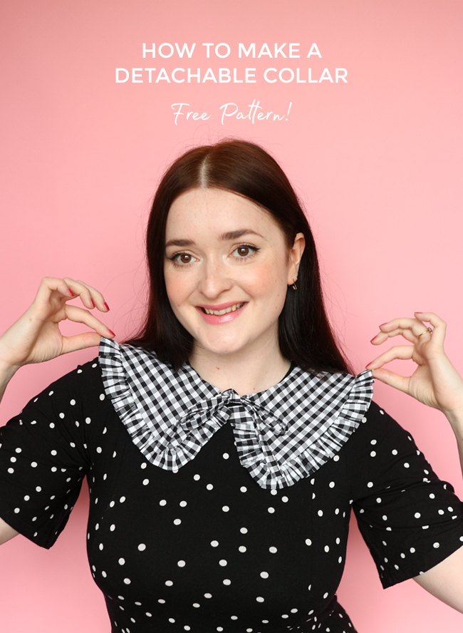 FREE PATTERN! OVERSIZED DETACHABLE COLLAR