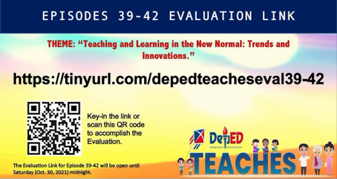 DepEd Teaches Post Evaluation Form | 4-Day Free October Webinar Series for Teachers | Episodes 39-42