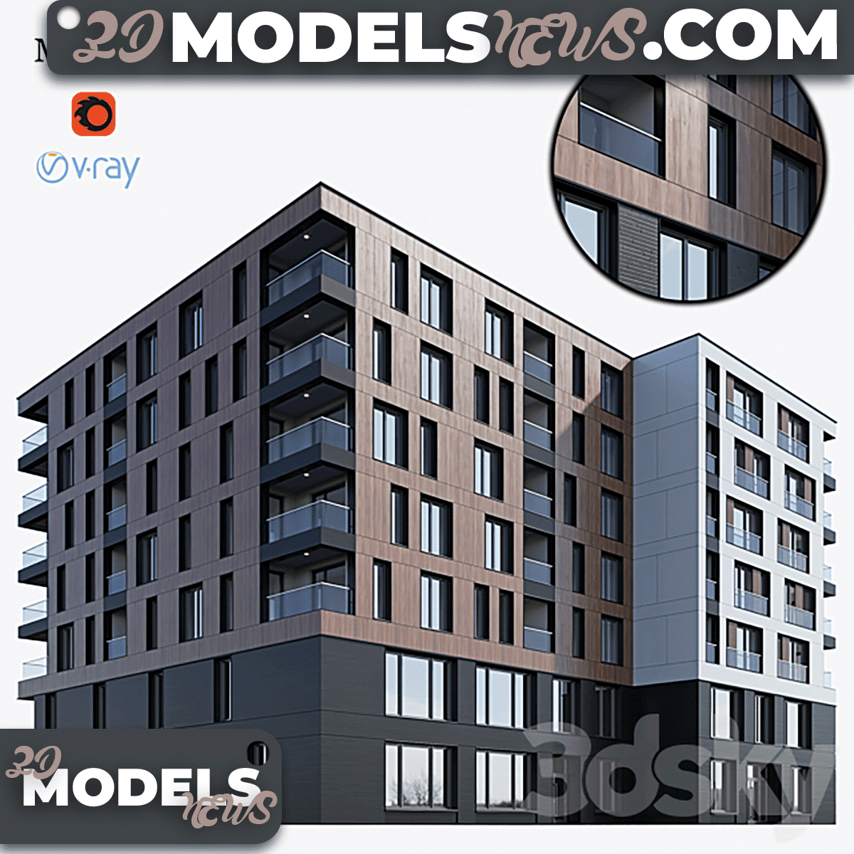 Modern Residential Building Model 1
