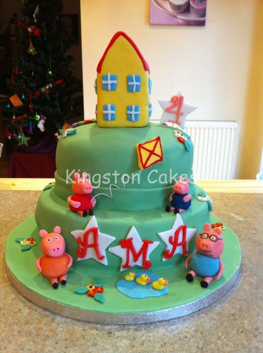 peppa pig birthday cake