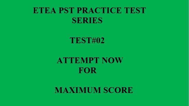 PST Mock Test 02 MCQs| ETEA SST,PET,TT,QARI Practice Test Series