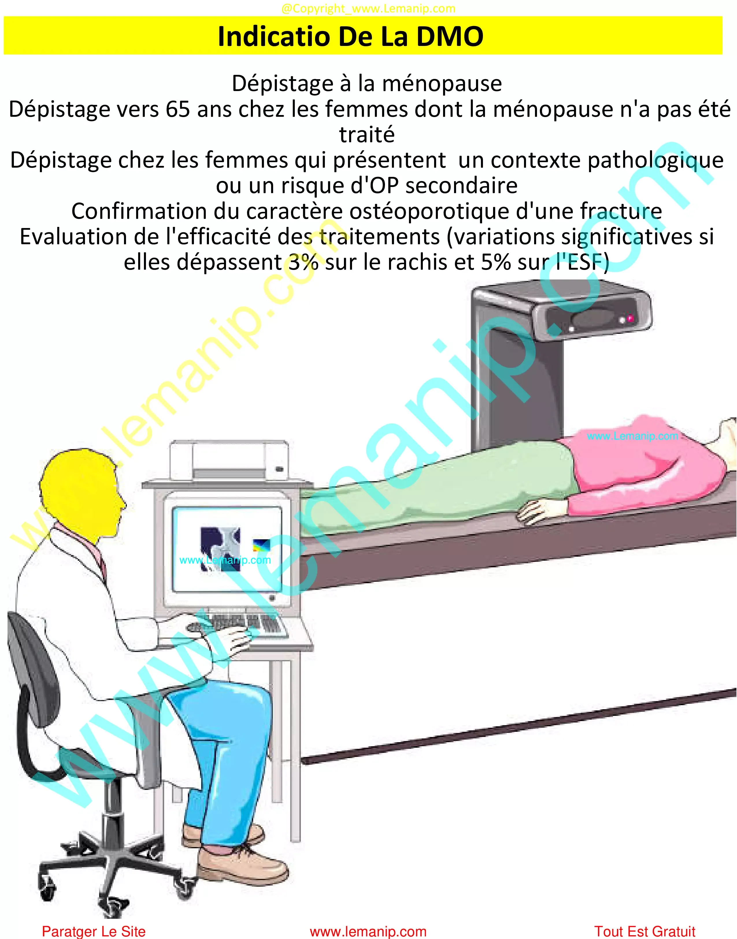 Indication DMO  DXA