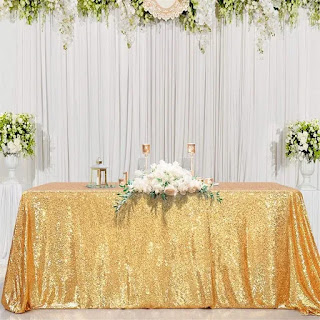 Glittery Tablecloth - New Year Party Decorations At Home