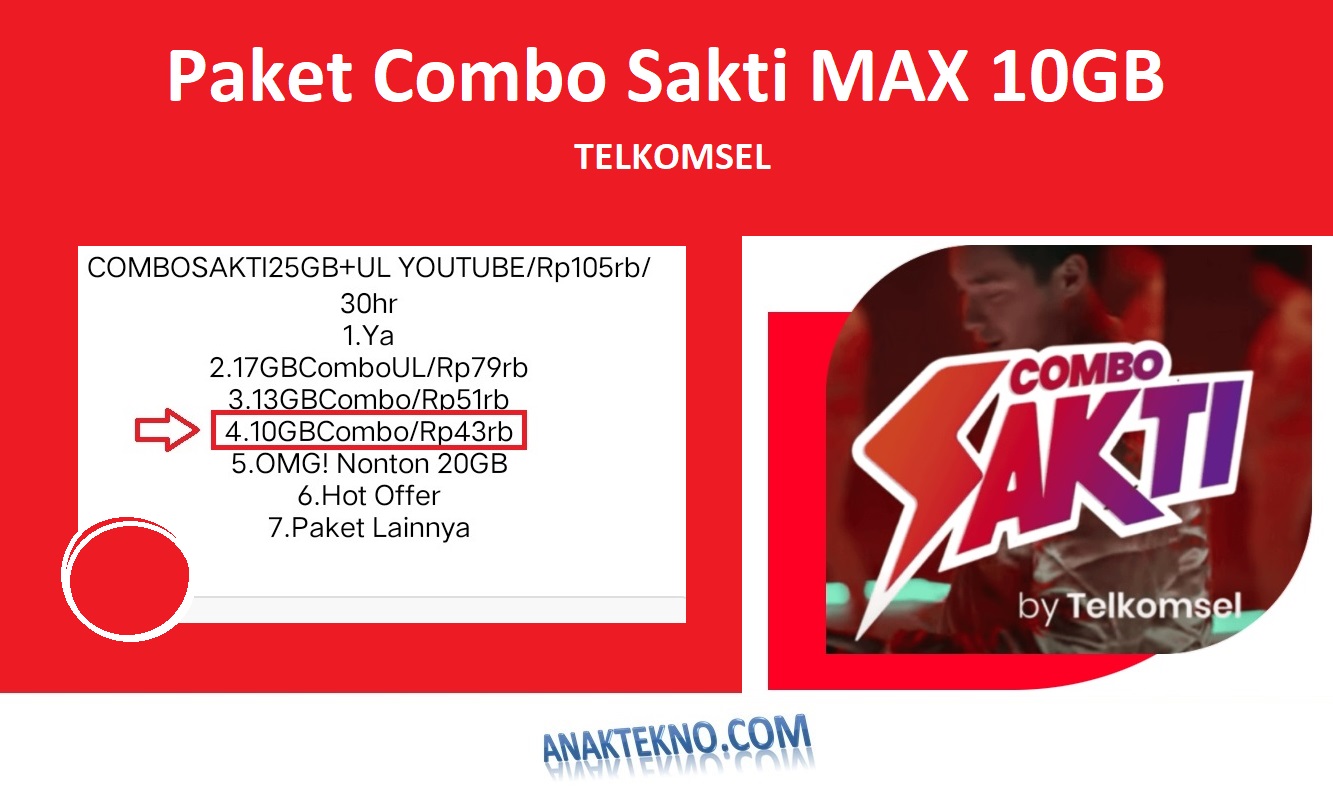 Cara Daftar Paket Combo Sakti MAX 10GB