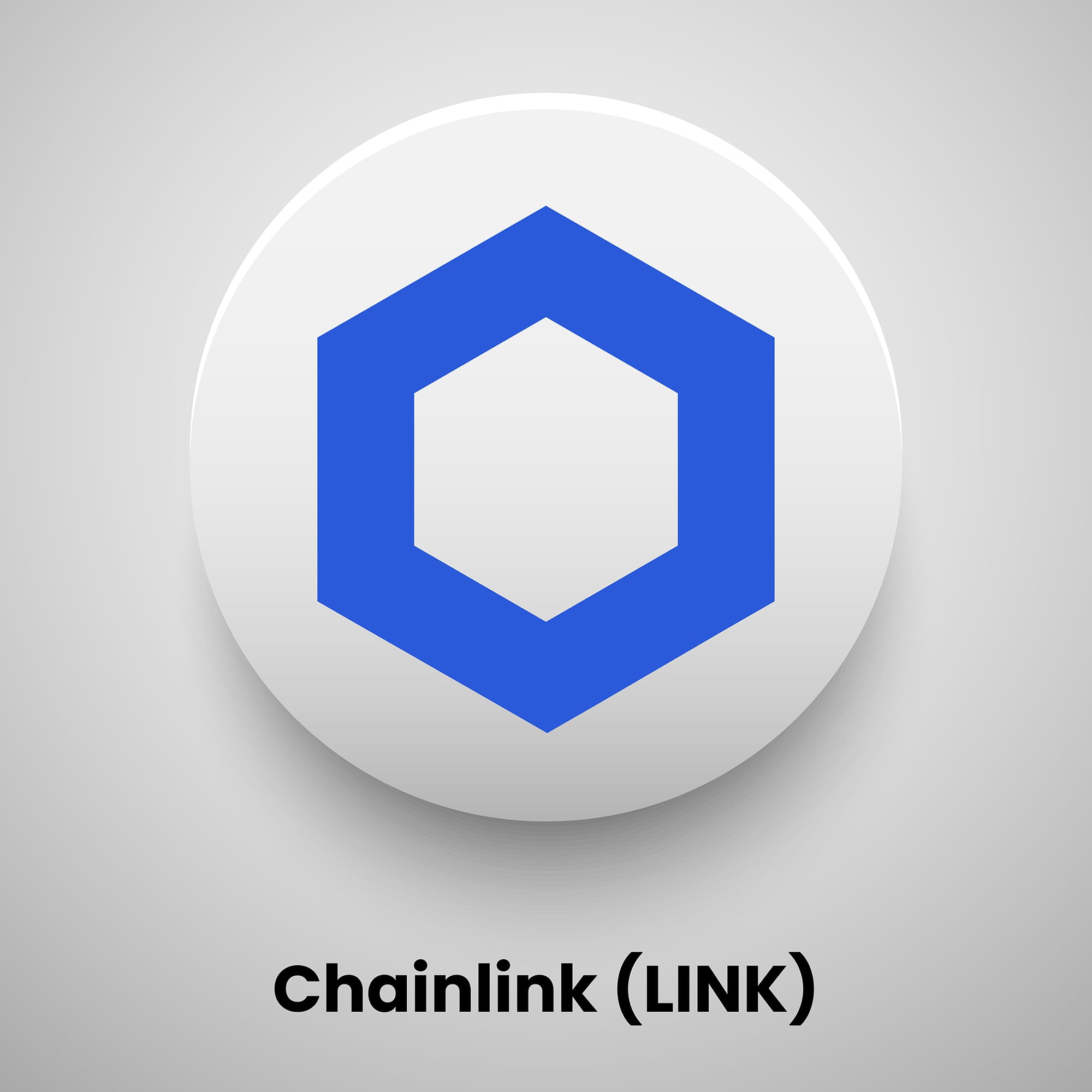 Chainlink Crypto currency logo free vector download