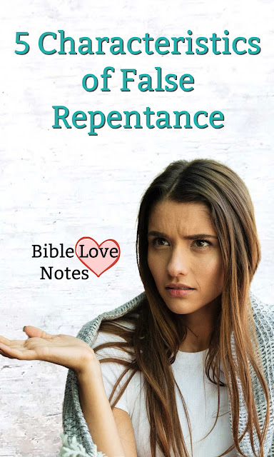 This 1-minute devotion offers some biblical examples of fake repentance, well worth studying.