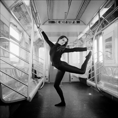 Sara Dancing in a Train