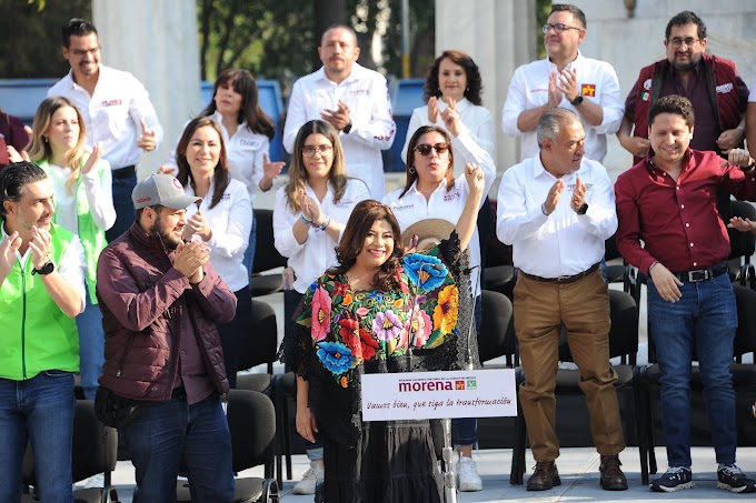 Brugada encabeza arranque de campaña de candidatos de Morena a alcaldías y diputaciones de CDMX