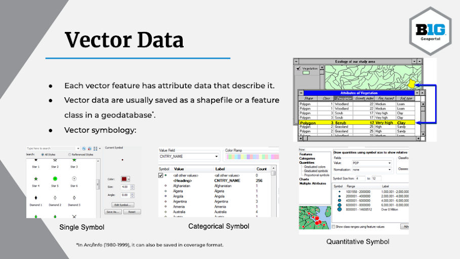 Types of Geospatial Information