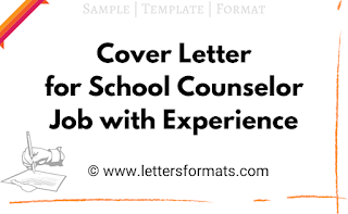 school counselor cover letter example