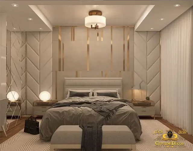 جبس بورد غرف نوم بسيطة تصاميم كلاسيك جميلة وفخمه
