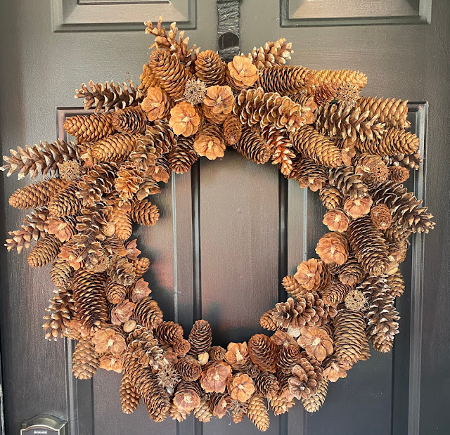 natural pinecone wreath