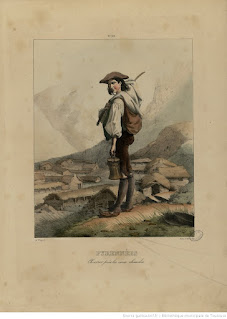 Название :  Pyrénées - Chevrier près les Eaux-Chaudes Автор  :  Pingret, Édouard (1788-1875). Illustrateur