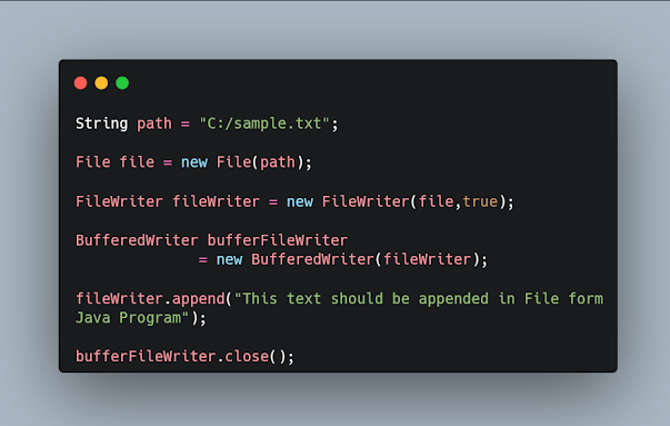 How to append text into File in Java – FileWriter Example