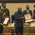 भिण्ड - ओ पी एस भदौरिया राष्ट्रपति द्वारा सम्मानित