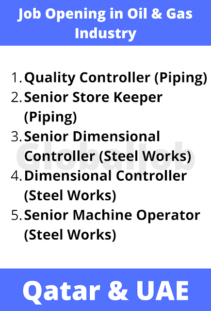 Job Opening for multiple positions - Latest Qatar and UAE Jobs - 2021