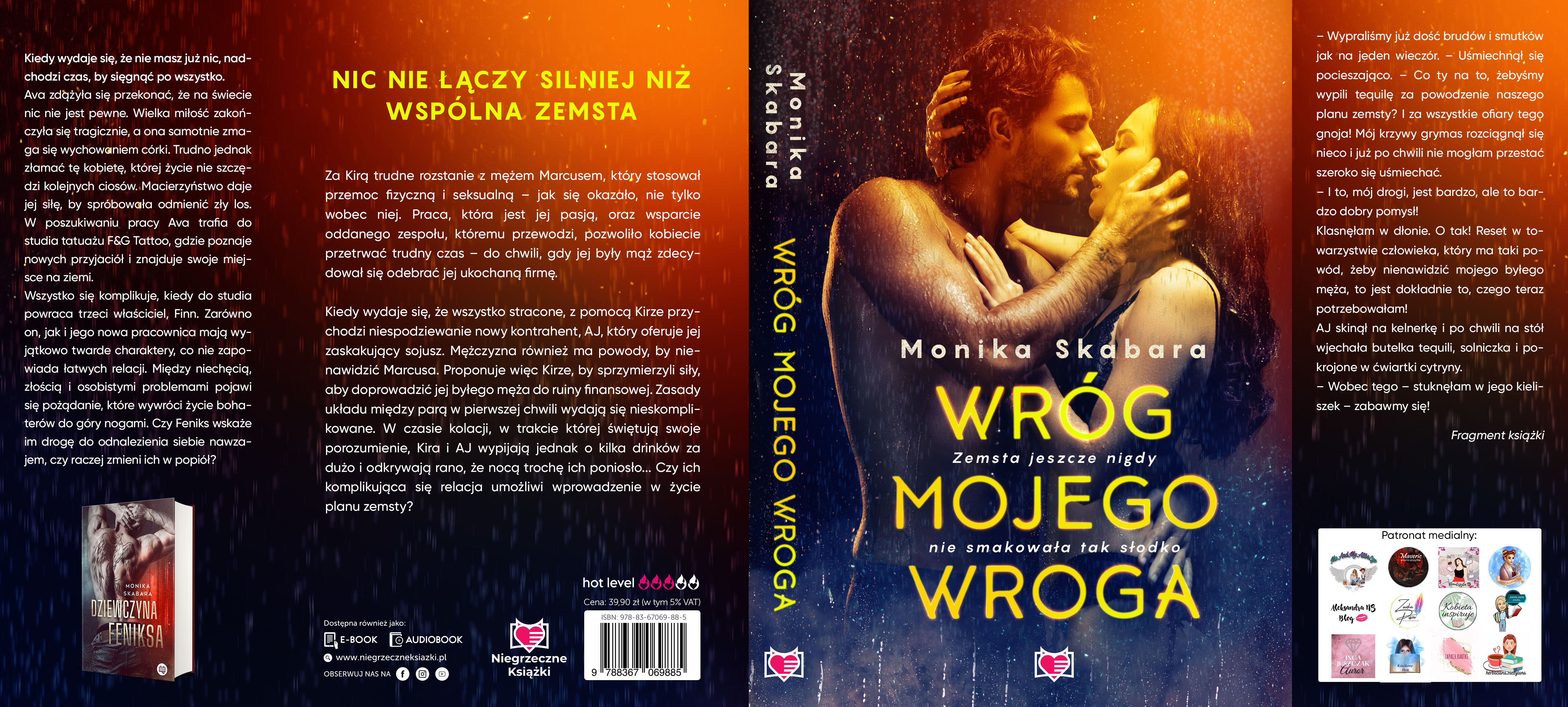 "Wróg mojego wroga" Monika Skabara - zapowiedź - Patronat Medialny