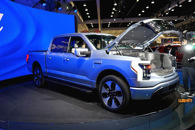 Ford's Big Show of Electrical F-150 Truck at LA Auto Show 2021 @LAAutoShow #laas 
