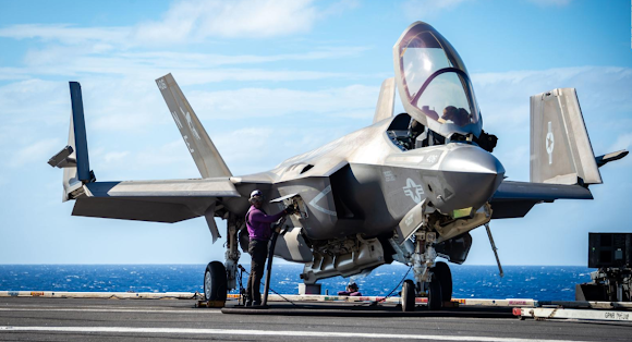 US Marines F-35 Battle A Brutal Enemy Over Disputed Waters, Explosion Seen When Dodging Chinese Rockets