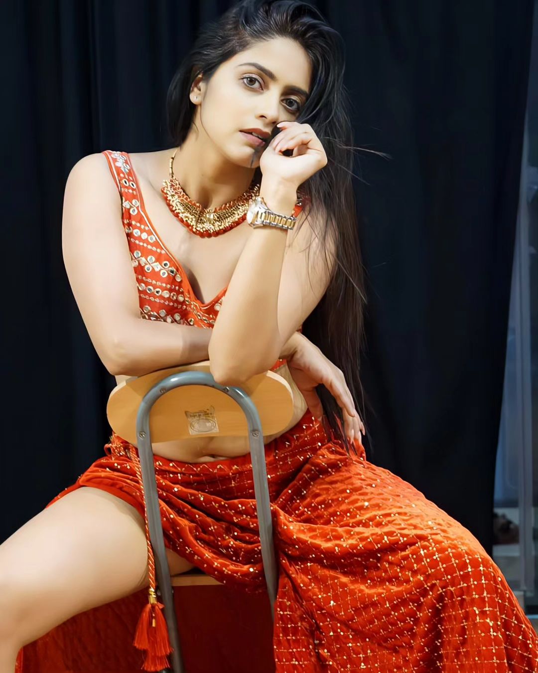 Heroine Pragya Nayan Sitting Pose Hot Looks