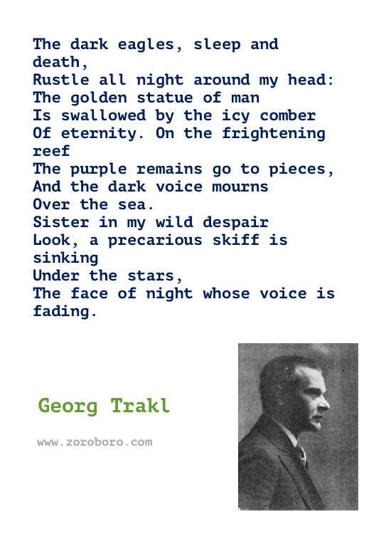 Georg Trakl Quotes. Georg Trakl Poems. Georg Trakl Poetry. Georg Trakl Writing. Poems of Georg Trakl. Georg Trakl Books