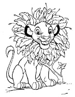 Simba- Lion king coloring page