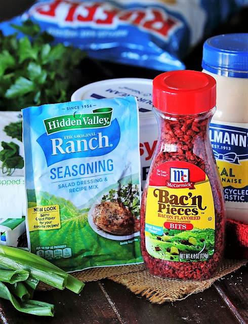 Bacon-Ranch Spinach Dip Ingredients Image