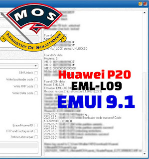 Huawei P20 EML-L09 EMUI9 Bootloader Code Proof 4