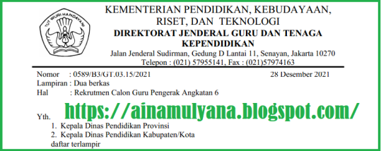 Jadwal Pendaftaran  Rekrutmen Calon Guru Penggerak (CGP) Angakatan 6 Tahun 2022