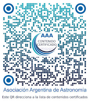 Sello de calidad otorgado por la Asociación Argentina de Astronomía.