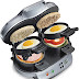 Hamilton Beach Dual Breakfast Sandwich Maker with Timer, Silver (25490A)