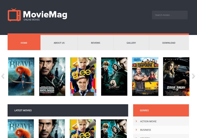 Movie Mag Video Blogger Template