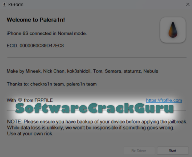 Download Palera1n 1.1 Windows GUI Jailbreak Tool -2023