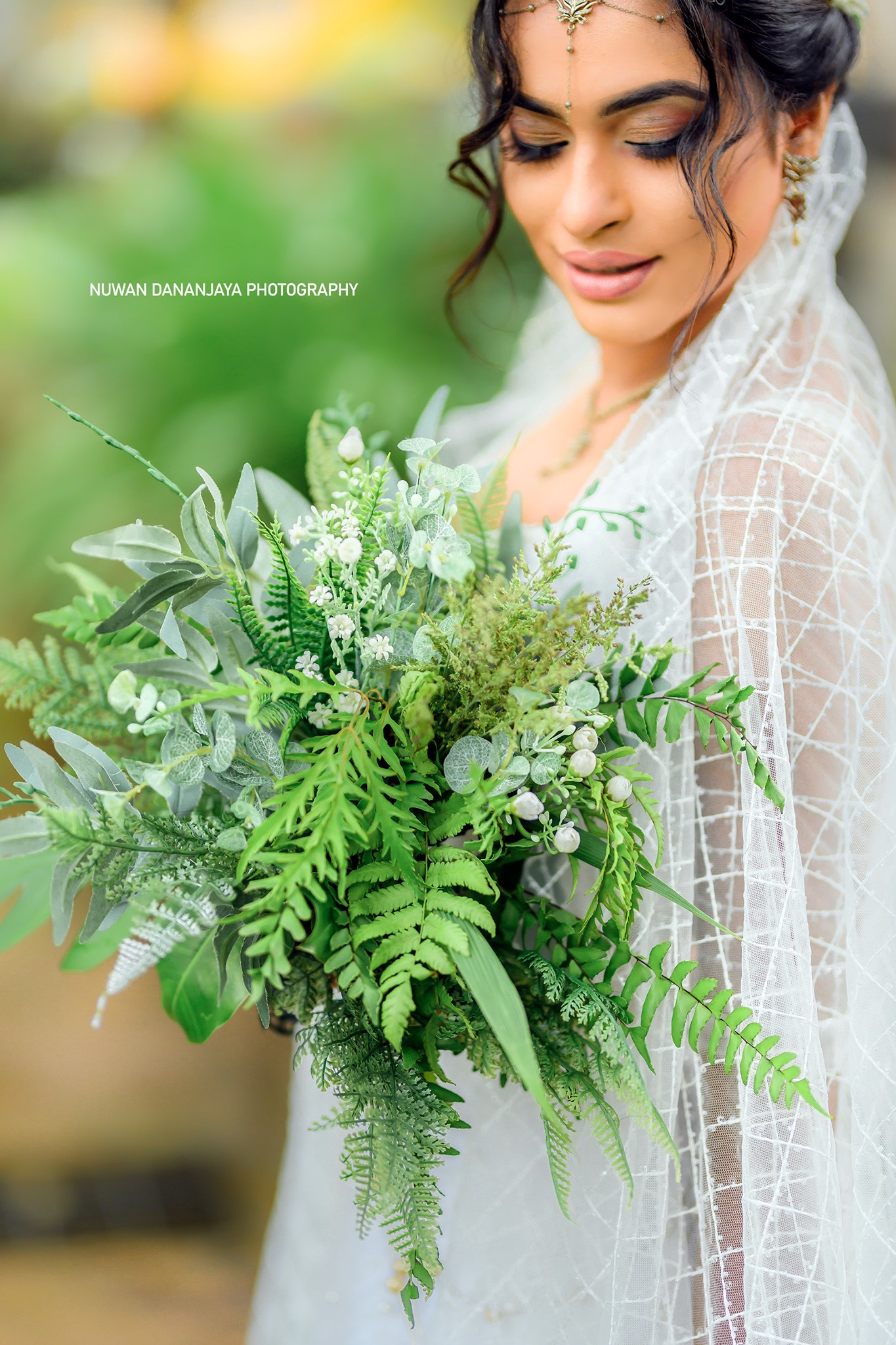 MODEL Thunurie Kariyawasam western white frock bridal PHOTOGRAPHY