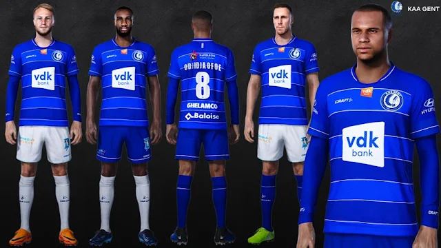 K.A.A. Gent 2021-2022 Kits For eFootball PES 2021