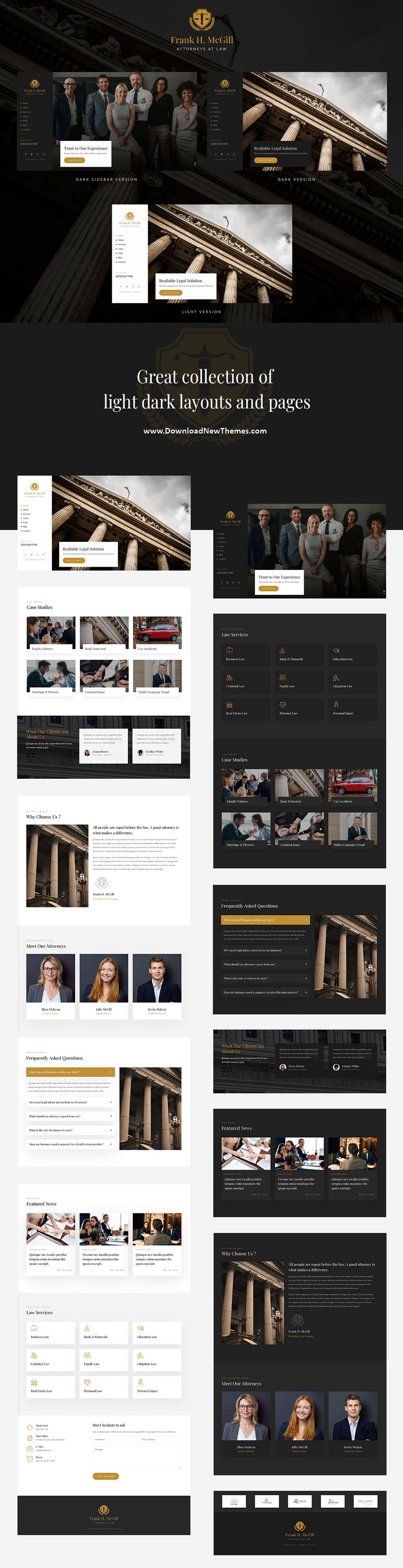 McGill - Lawyers Attorneys and Law Firm WordPress Theme Review