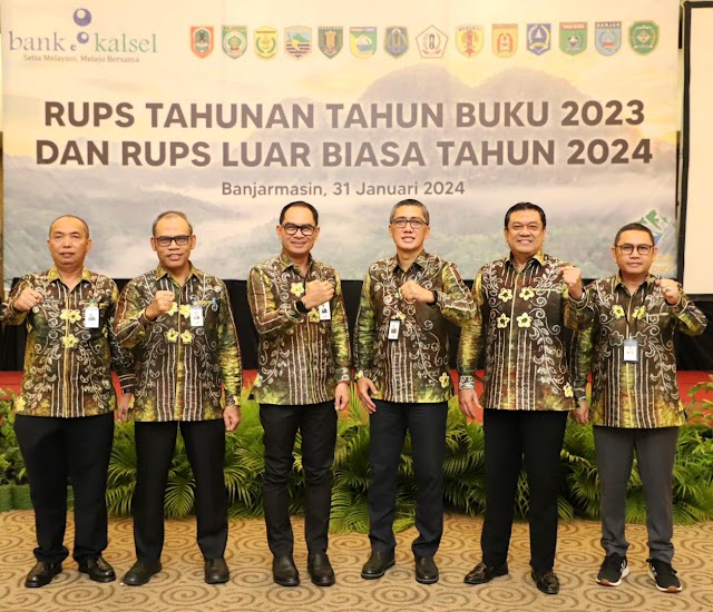 Bank Kalsel Gelar RUPS Tahunan Tahun Buku 2023 dan RUPS LB Tahun 2024