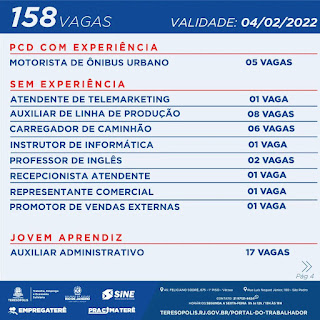 Programa ‘Emprega Terê’ divulga 158 vagas de emprego no SINE Teresópolis