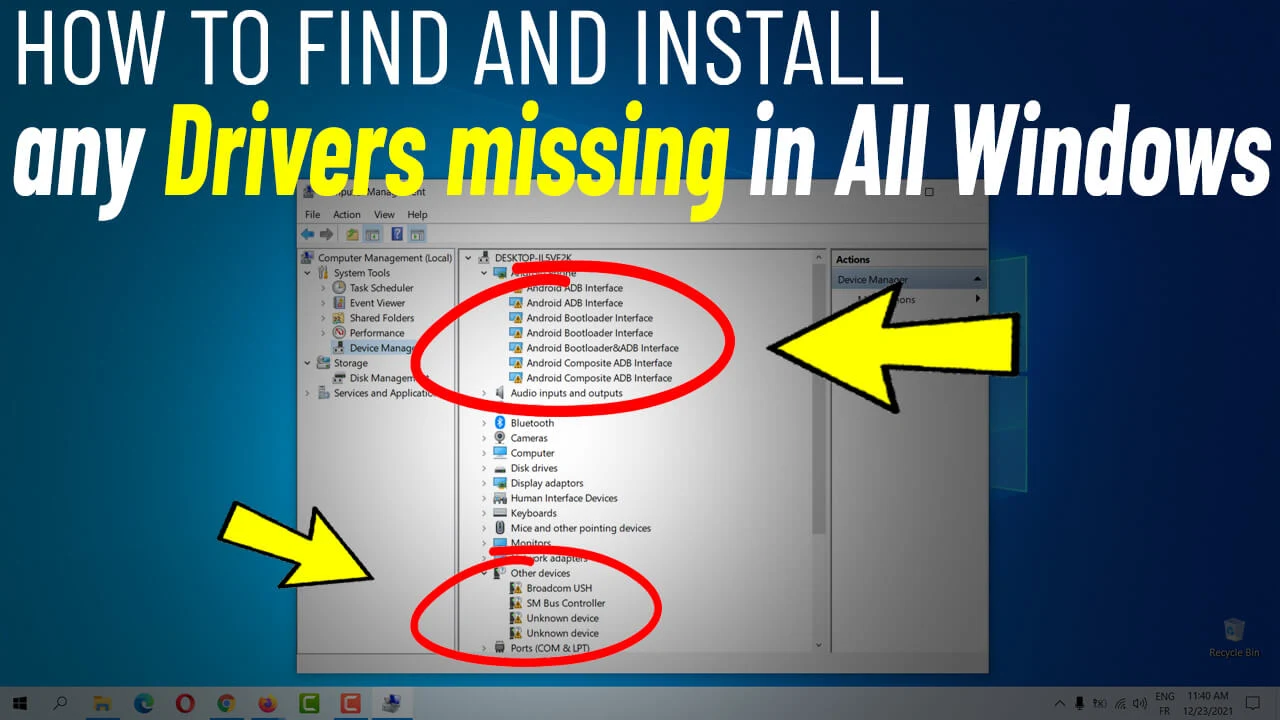 The Free and Easy Way to Find and install any Drivers missing in Windows Xp/Vista/7/8/8.1/10/11
